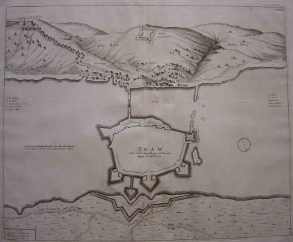 MORTIER,  PIERRE: PLAN OF THE FORTIFICATIONS OF TROGIR